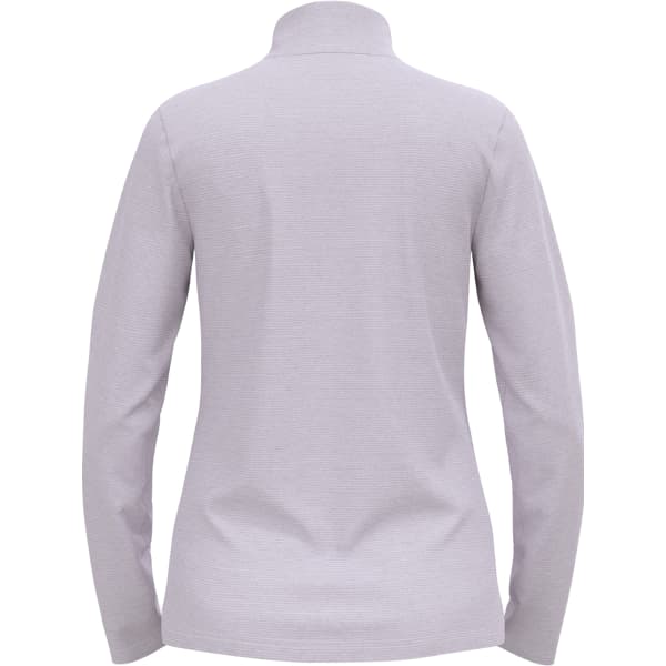 Sweat polaire randonnée ODLO ROY MID LAYER 1/2 ZIP MISTY LILAC - GRAY RIDGE