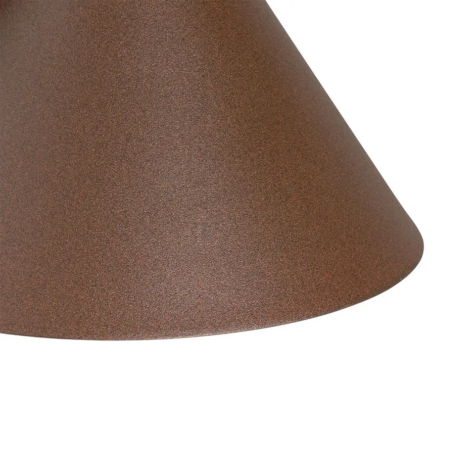 Qazqa wandlampen buiten natas bronskleurig e27
