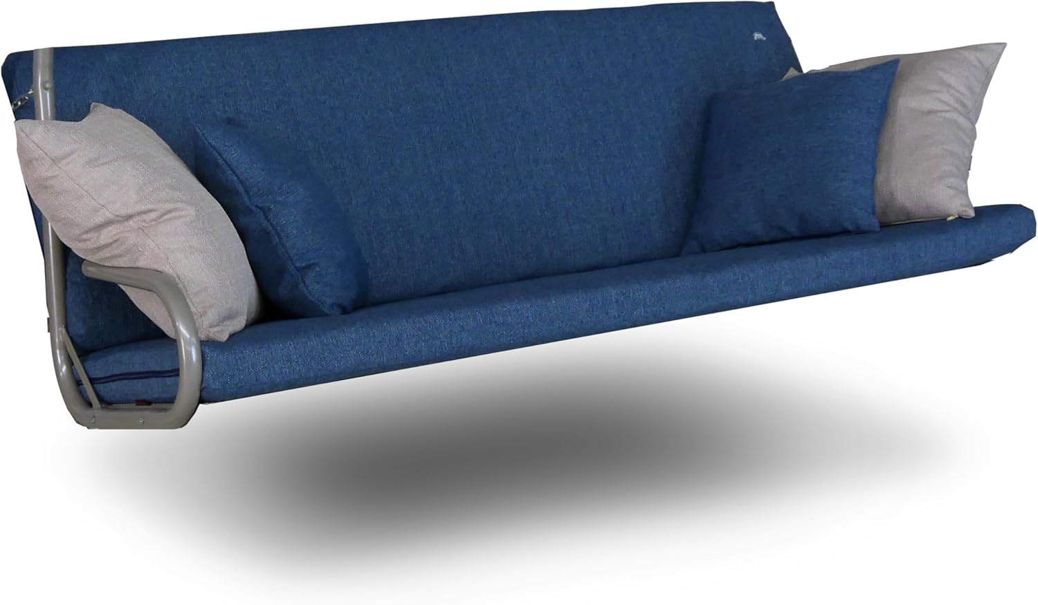 Angerer Freizeitmöbel GmbH Hollywoodschaukel Auflage Drift Smart - passend für viele 3-Sitzer Hollywoodschaukeln - Schaukelauflage Made in Germany (Blau)