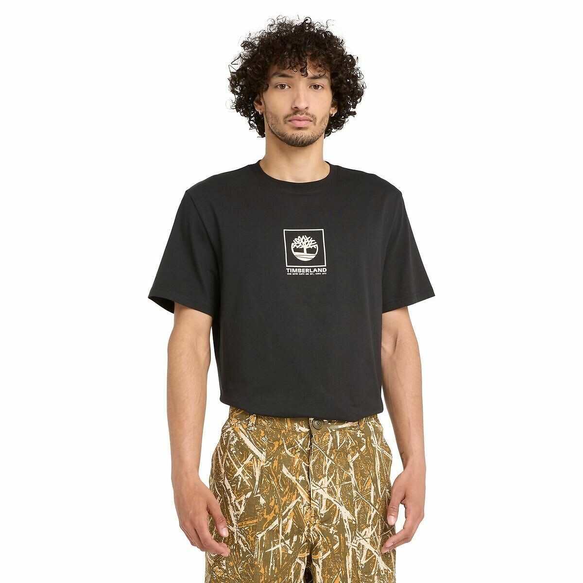 TIMBERLAND<br>Camiseta de gola redonda com logotipo