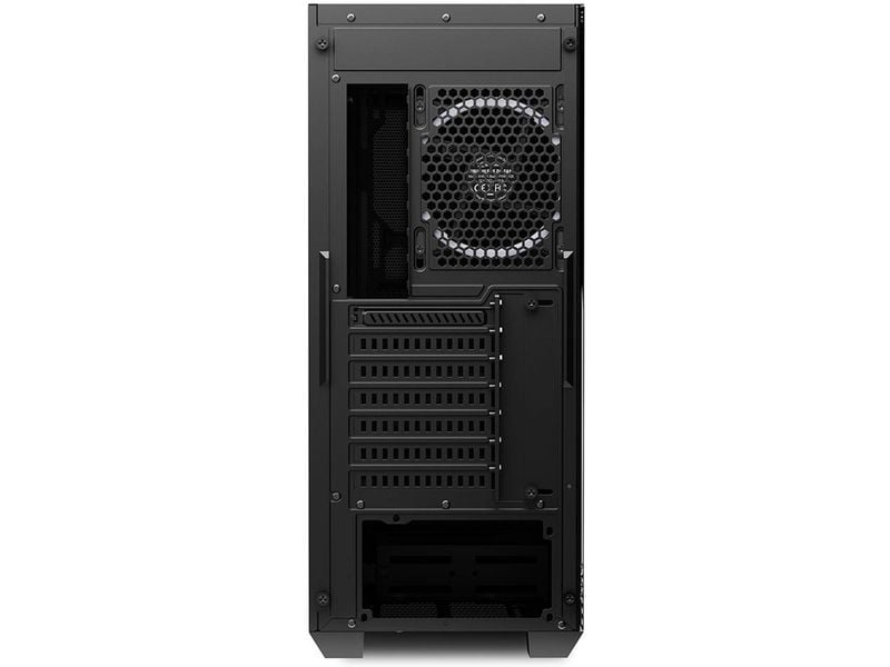 Sharkoon PC-Gehäuse VS8 RGB Schwarz Midi-ATX-Tower mit Ausstellungsfläche aus gehärtetem Glas