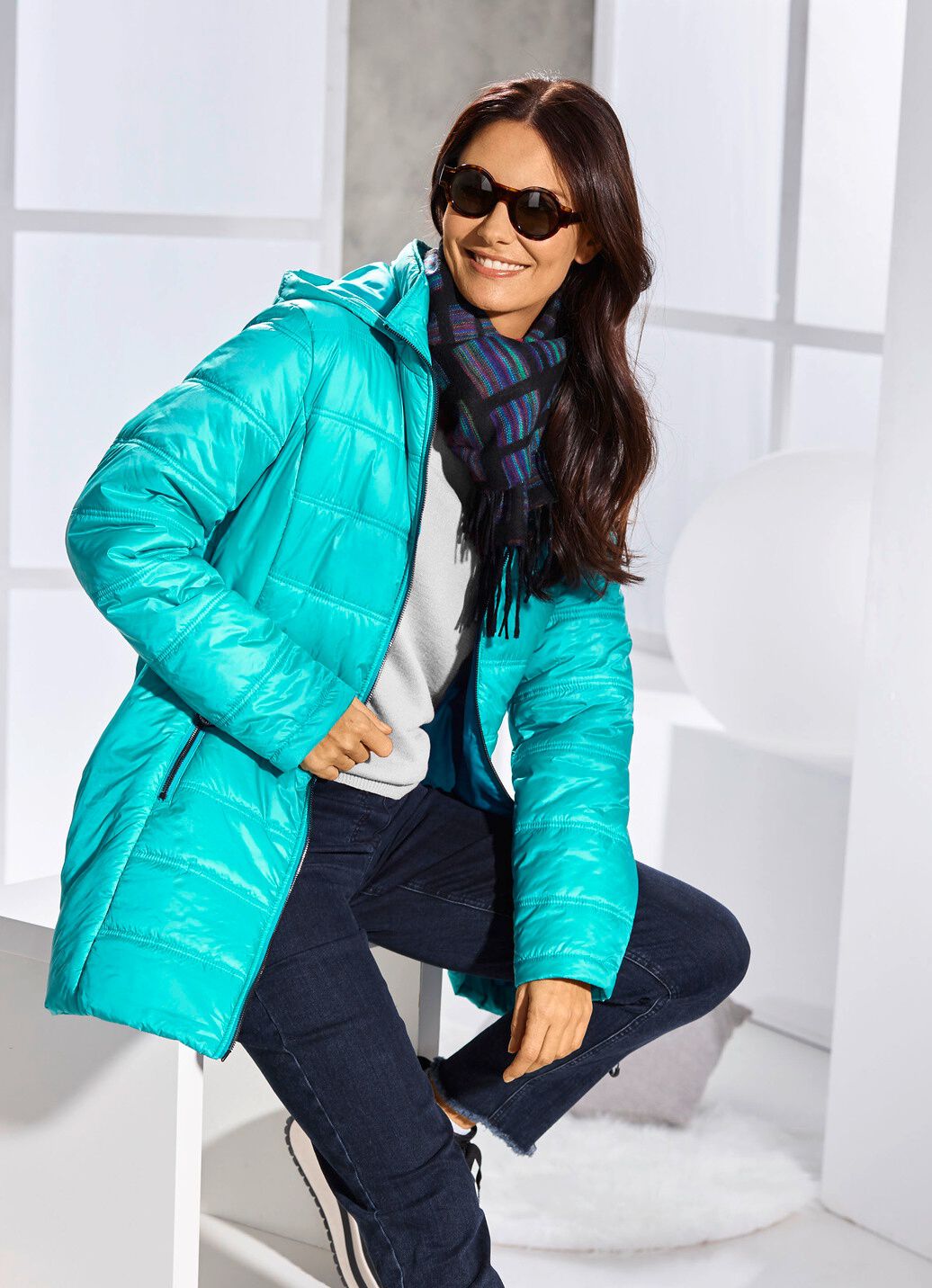 Jacke mit 2-Wege-Reißverschluss