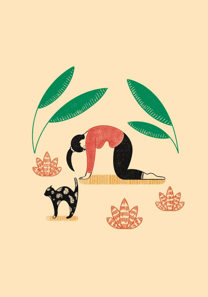 Yoga Katze Kuh von Nicole Marra