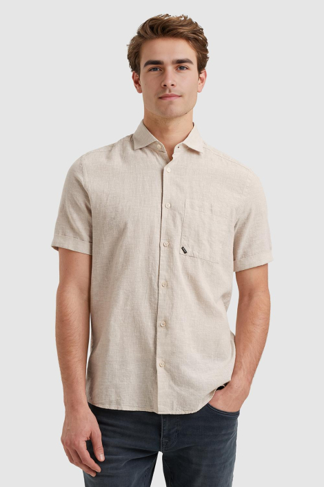 Vanguard beige heren overhemd