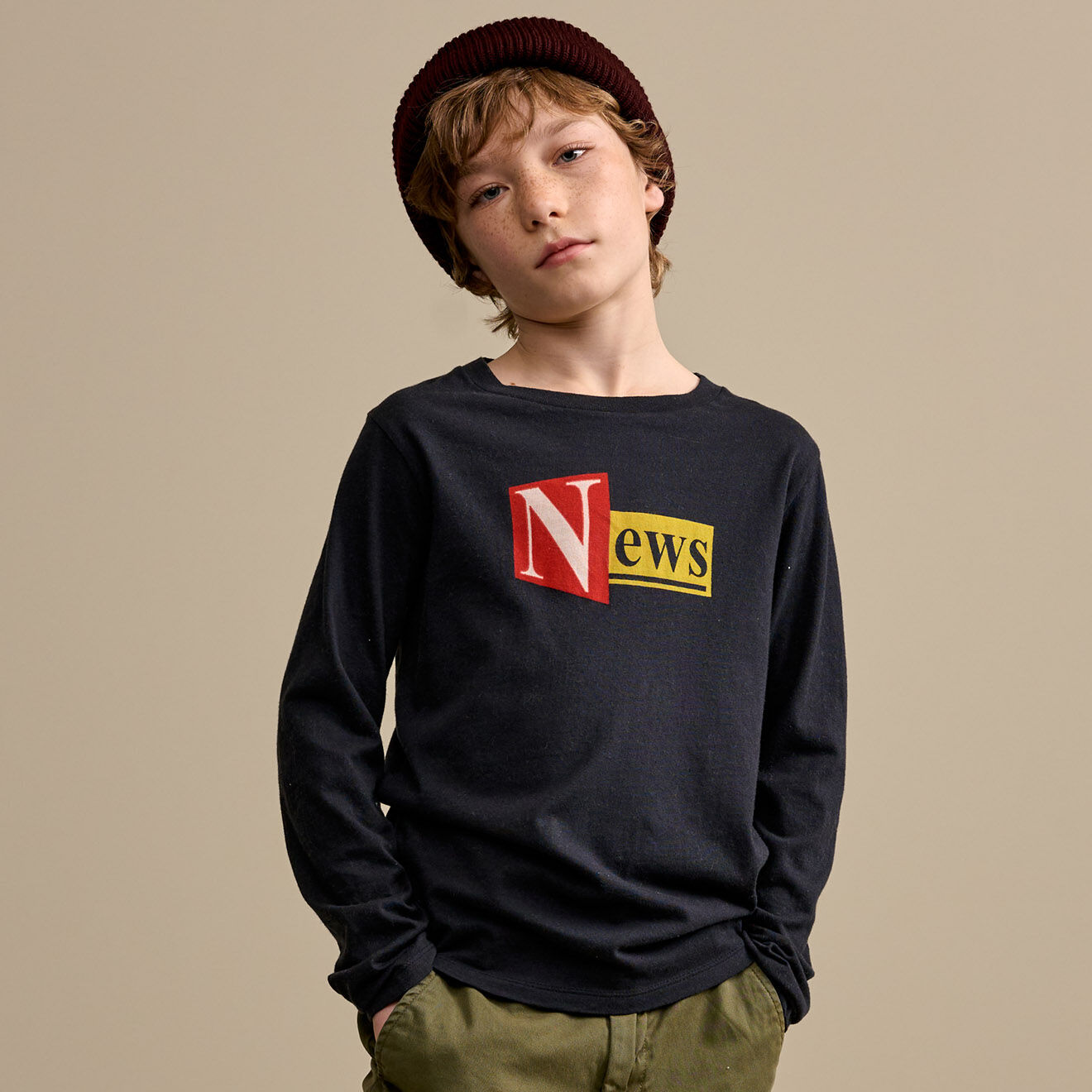 Bellerose T-Shirt 100% Coton Bio Kenno marine