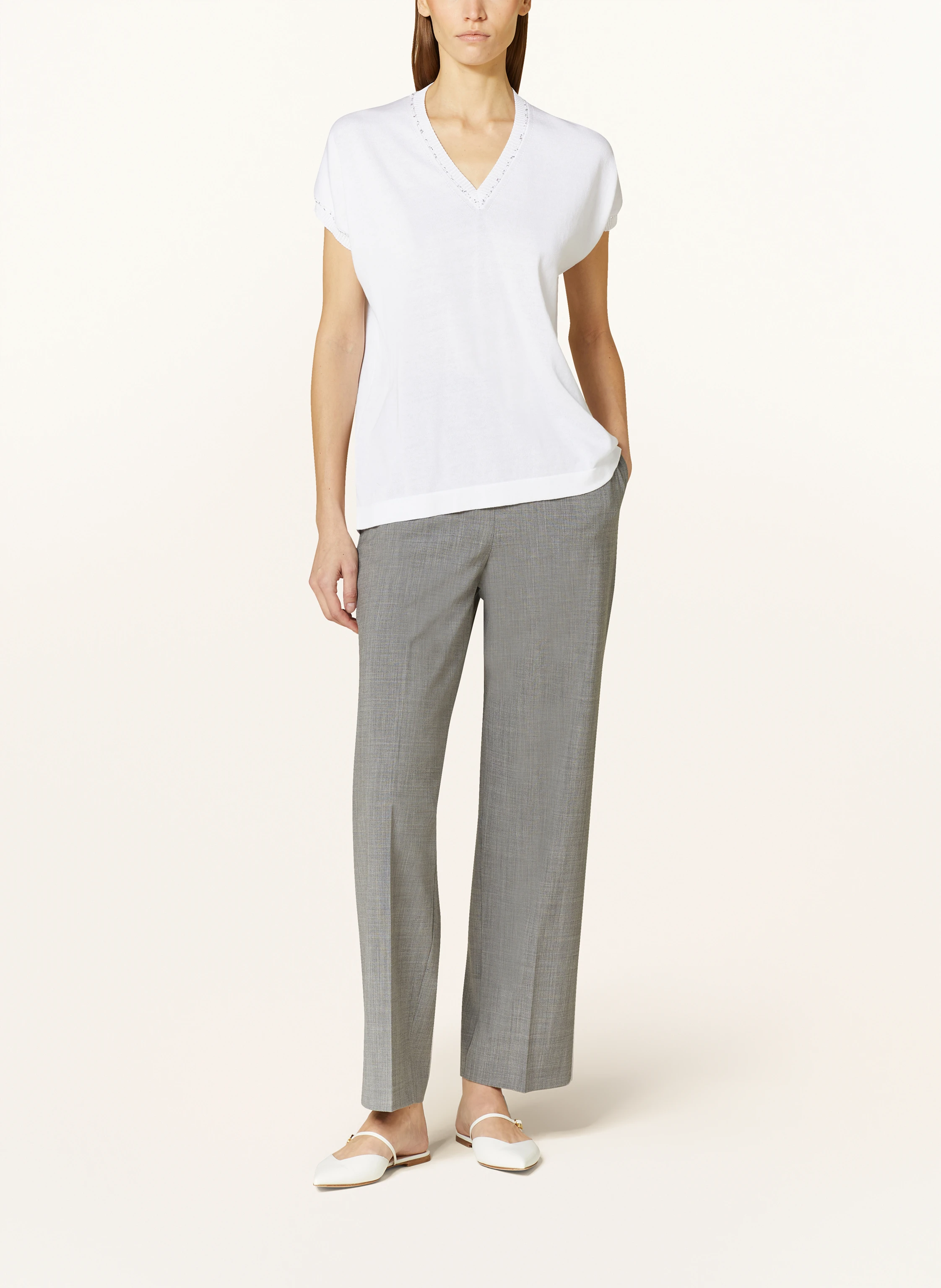FABIANA FILIPPI Strickshirt mit Pailletten