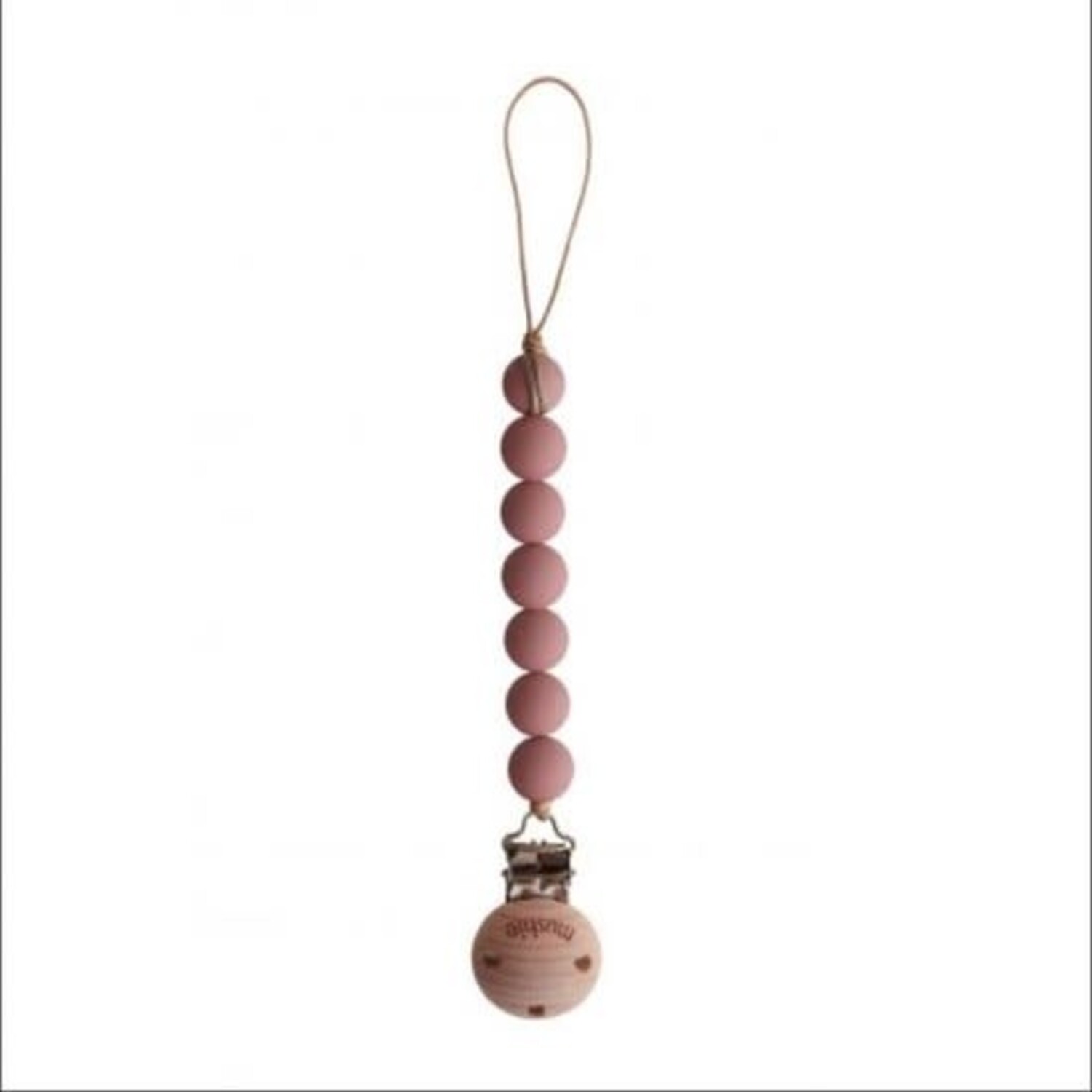 Mushie | Speenketting halo | powder