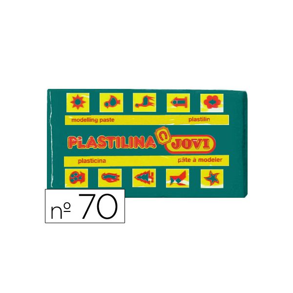 Jovi Plasticina 70 Pastilha 50 g Verde-escuro - 70-11