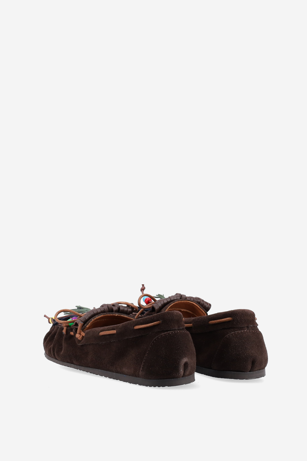 Fringes suede ballerinas