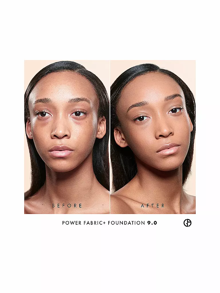 GIORGIO ARMANI COSMETICS Power Fabric + Longwear High Coverage Foundation  ( 9 ) braun
