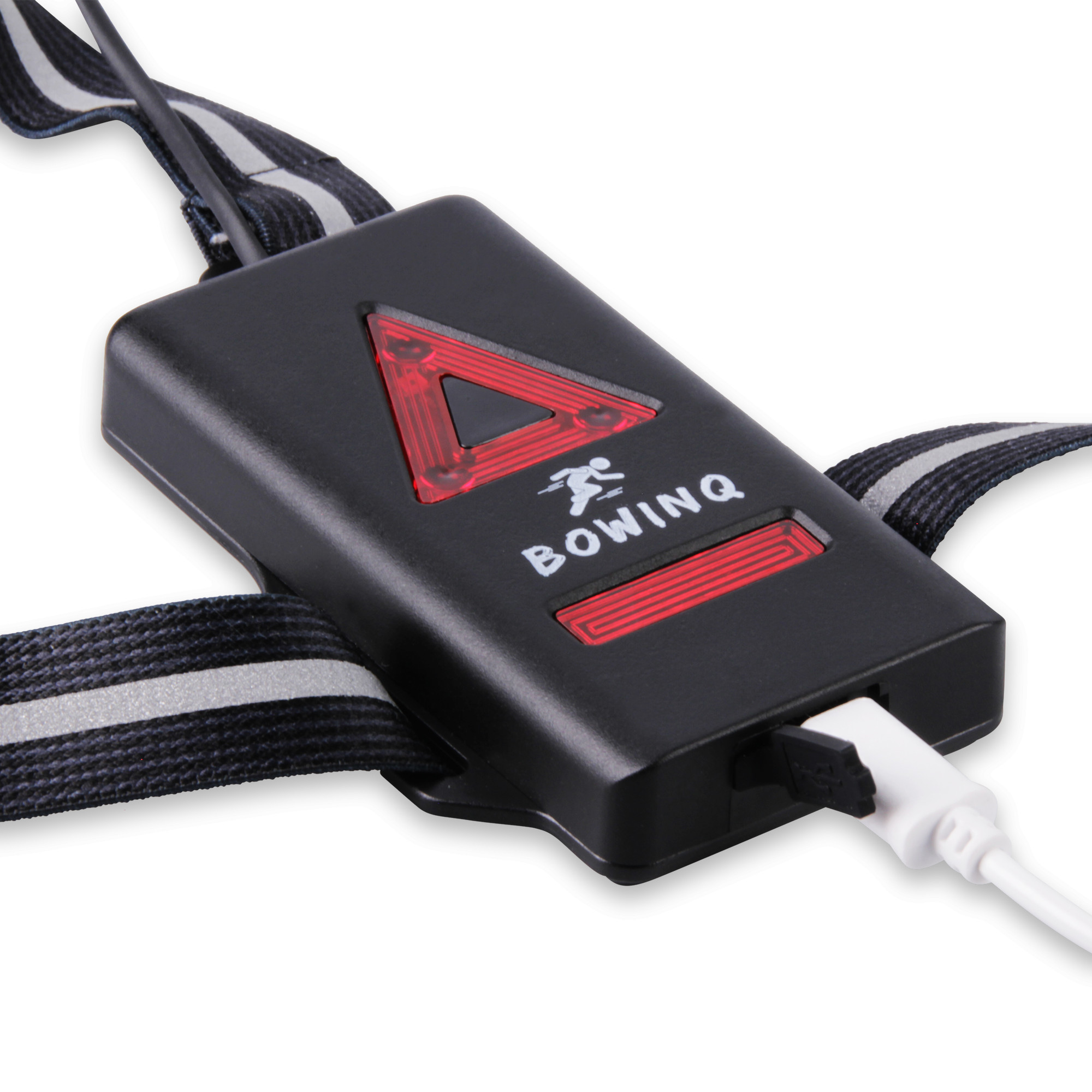 BOWINQ Boston 500 draagbare hardloop verlichting - Zwart