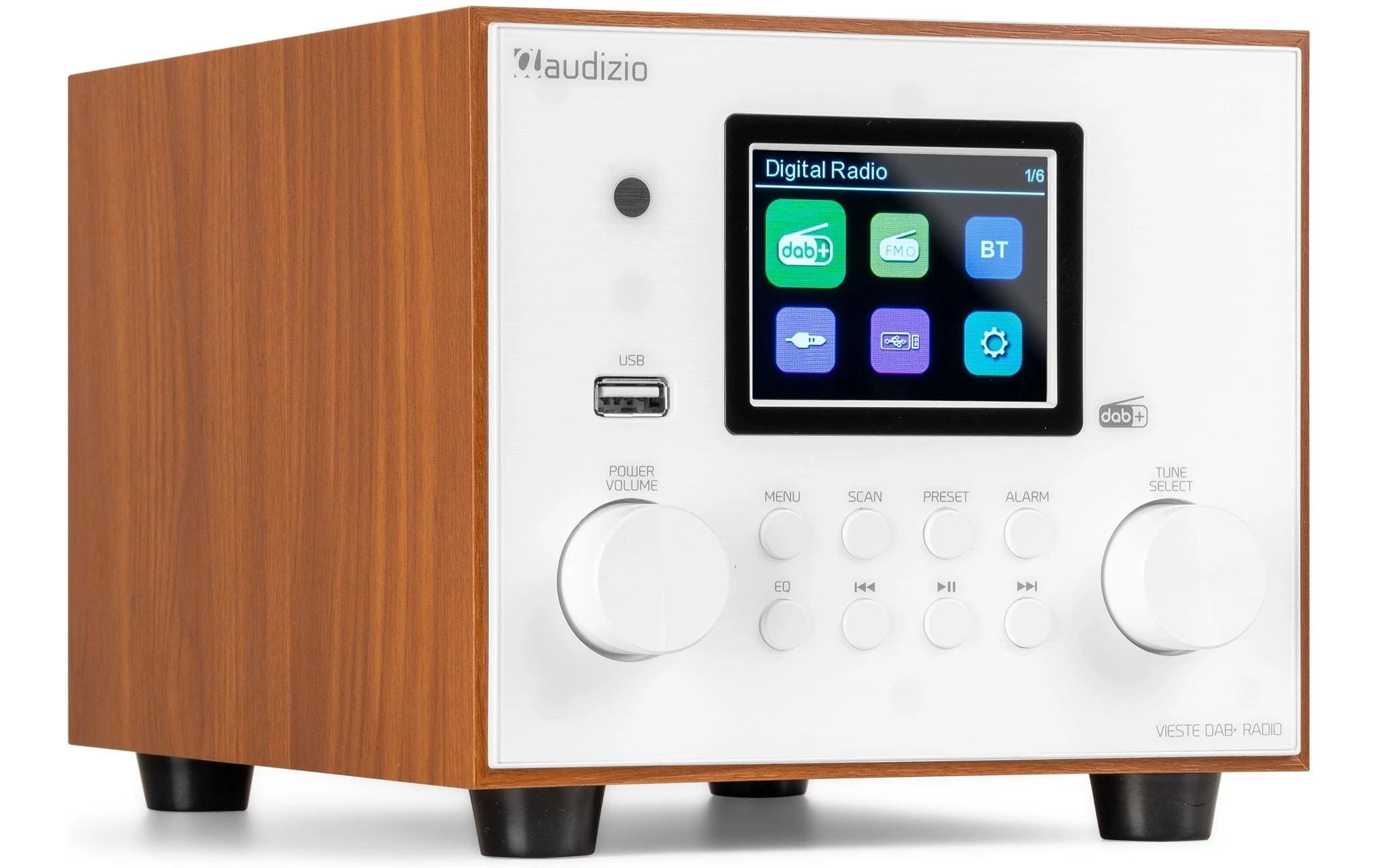 DAB+ Radio Vieste WeissDAB+ Radio mit Stereo Lautsprecher und Subwoofer