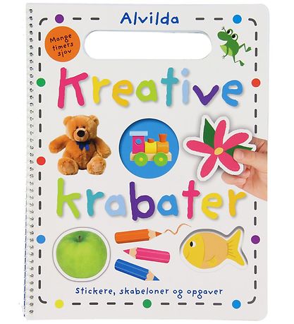 Alvilda Aktivitätsbuch m. Stickers - Kreative Krabater - Dänisch