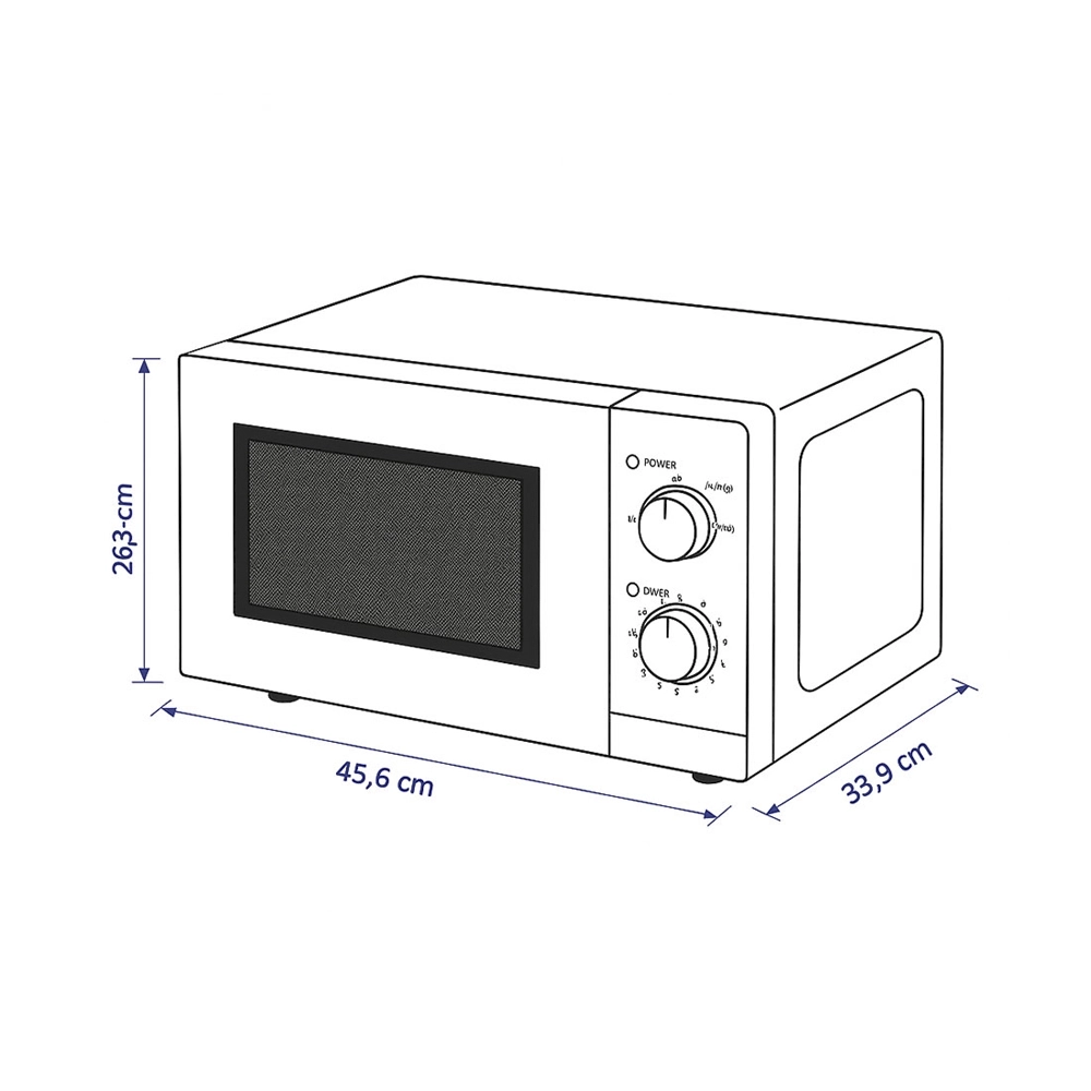 BergerLanz FSP Mikrowelle 20 Liter 700 Watt
