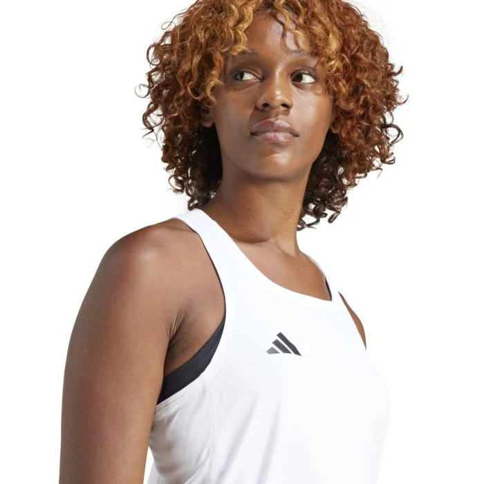 adidas Dame Singletter Adizero Tank Hvid