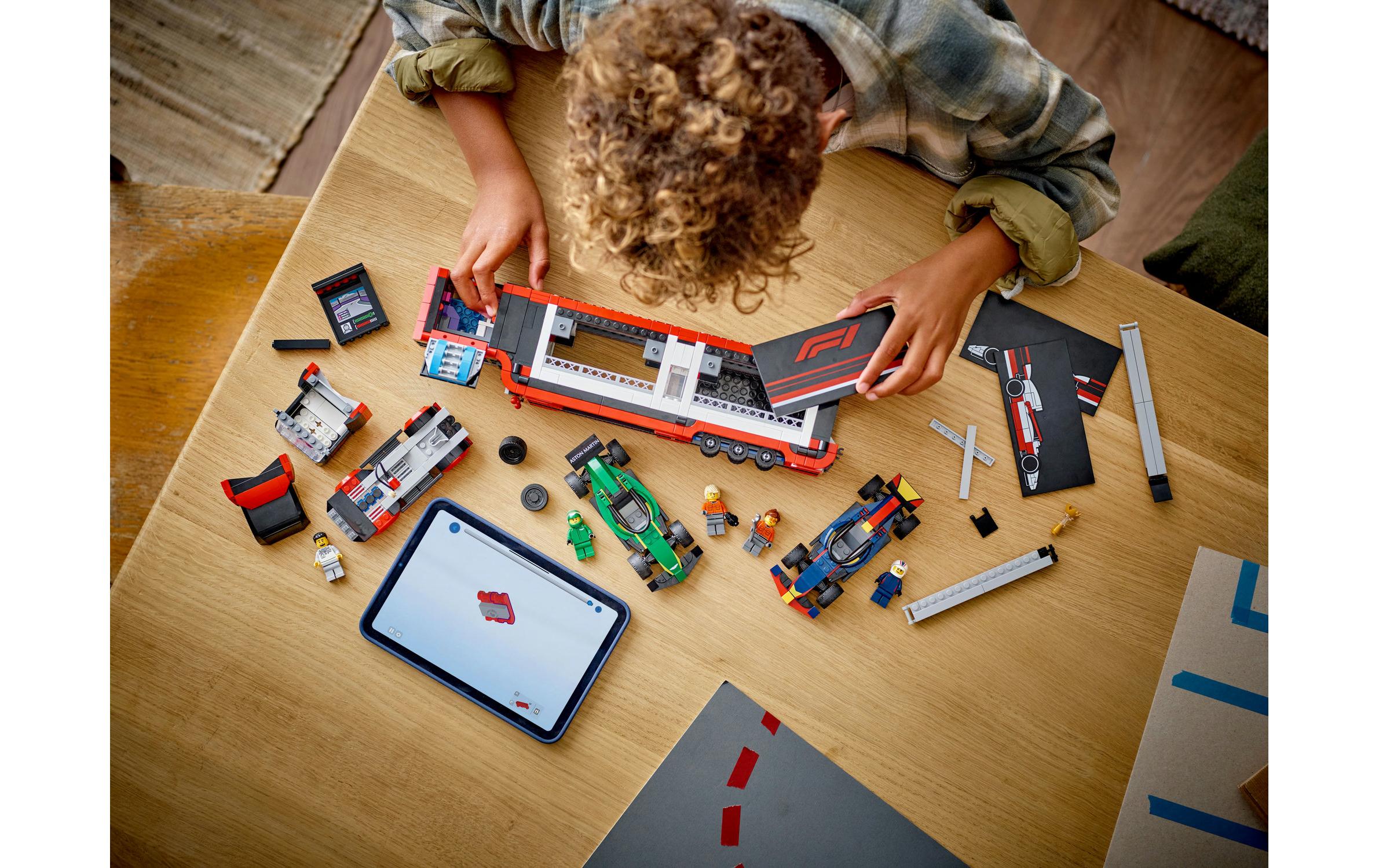 City Project Alicia 60445Konstruktions-Spielset mit F1 Autotransporter