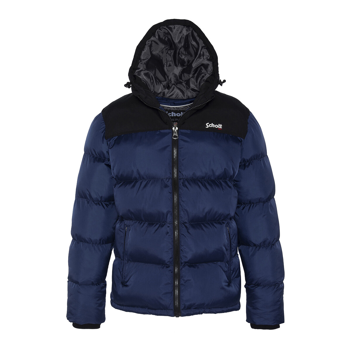 Jaqueta de plumas bicolor com capuz SCHOTT Utah 2