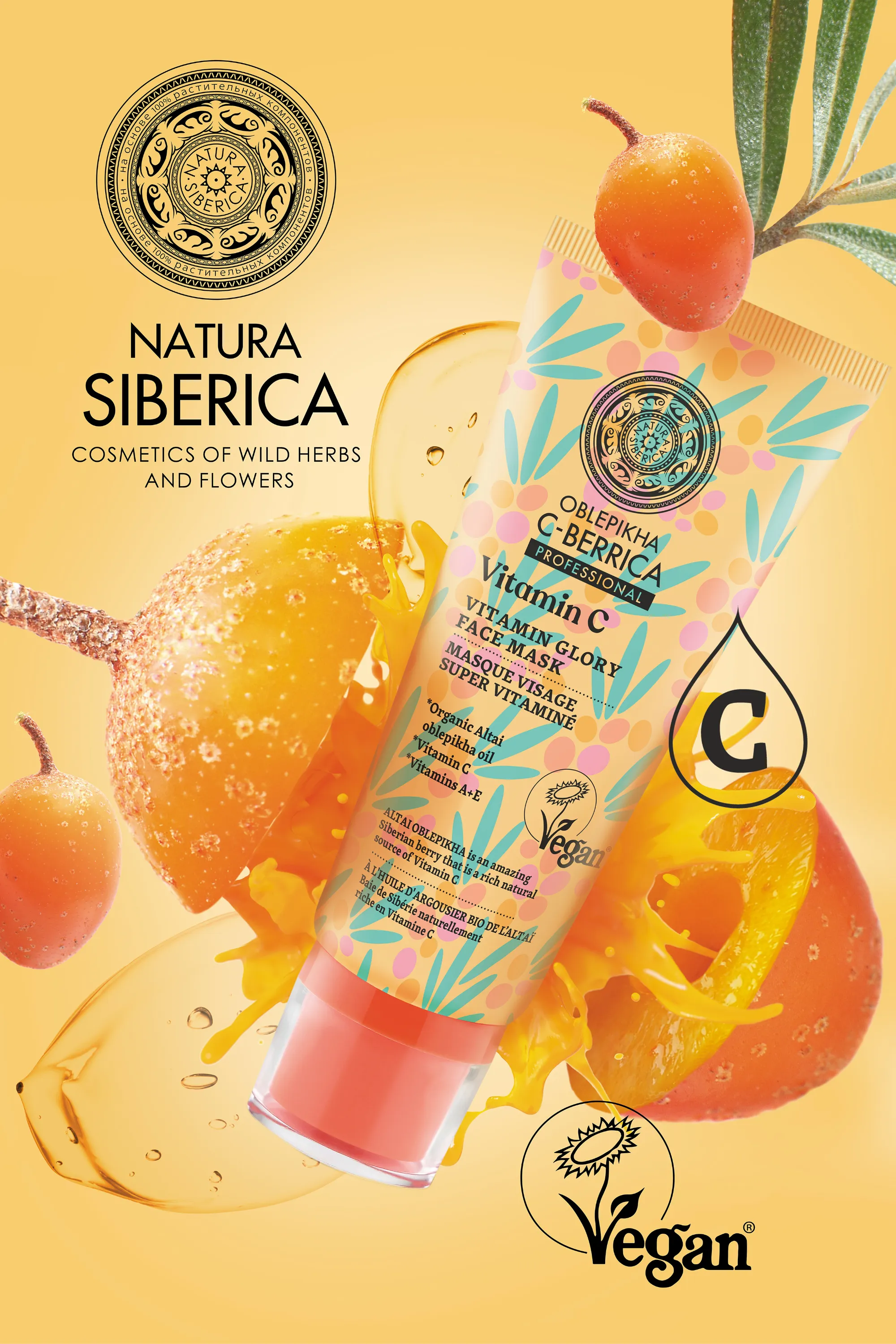 Natura Siberica Masque ultra-vitaminé à l’argousier-100 ml