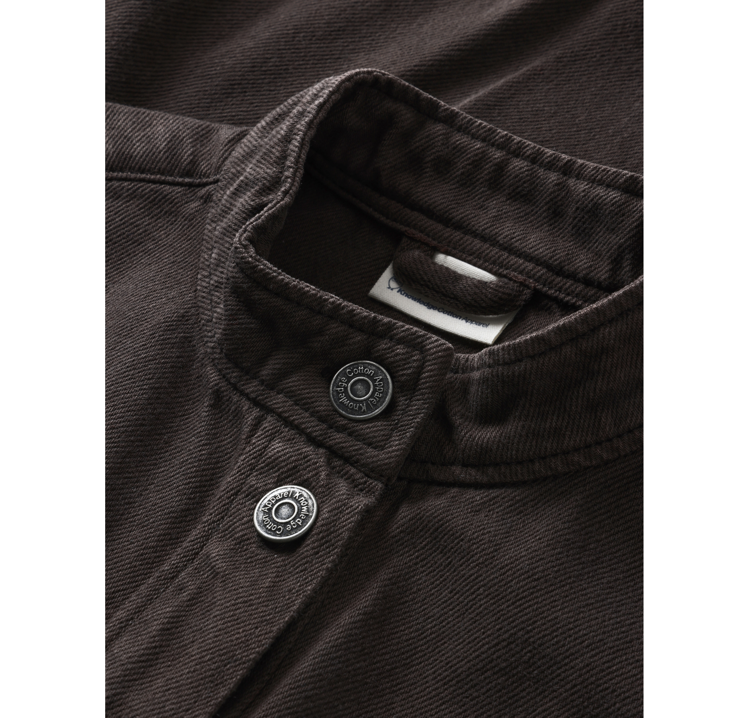 Loose Stand Collar Heavy Twill Overshirt W