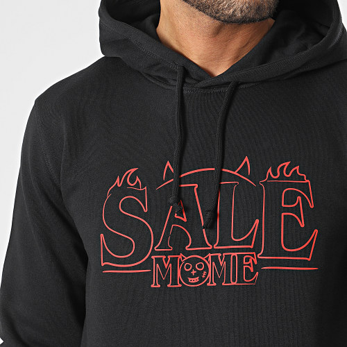 Sweat Capuche Evil Toto Noir Rouge