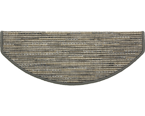 Trapmat Sylt grijs 28x65 cm