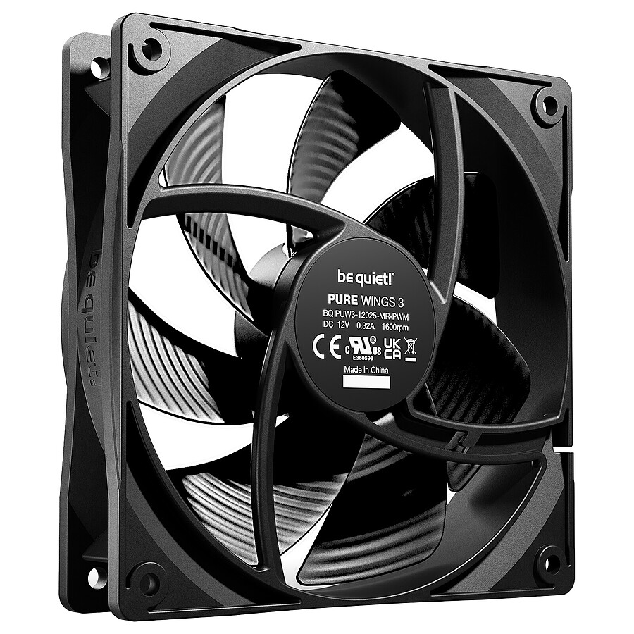 be quiet! Pure Wings 3 120 mm PWM - Noir