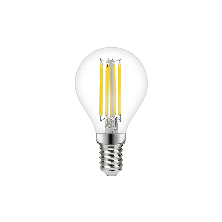 Ampoule LED à filament mini globe E14 470lm 3.4W = 40W Ø4.5cm Diall blanc neutre