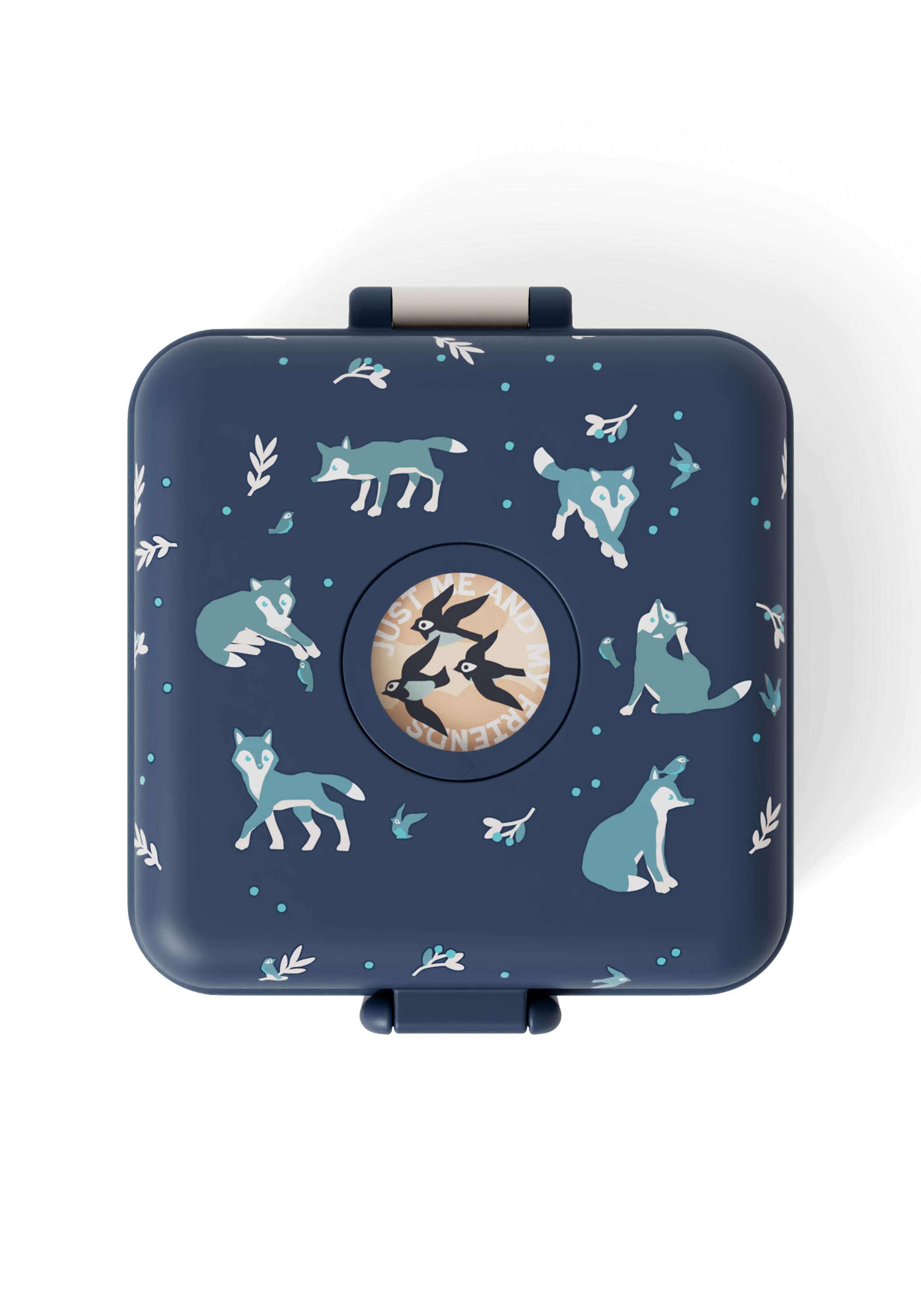 Monbento Kinder-Snack-Sandwichbox Blue Wolf