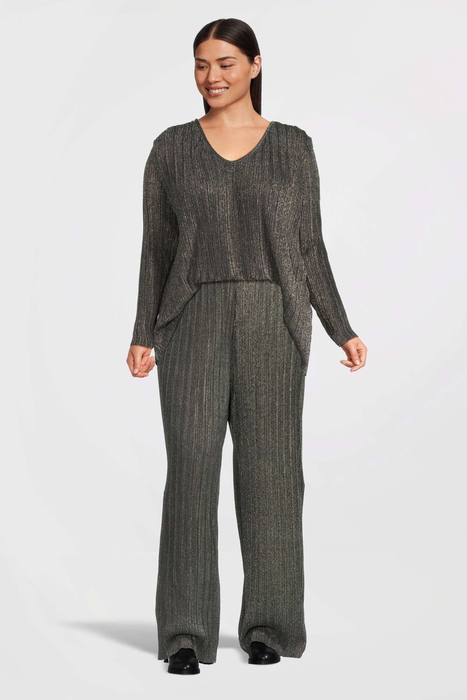 VERO MODA CURVE top zilver