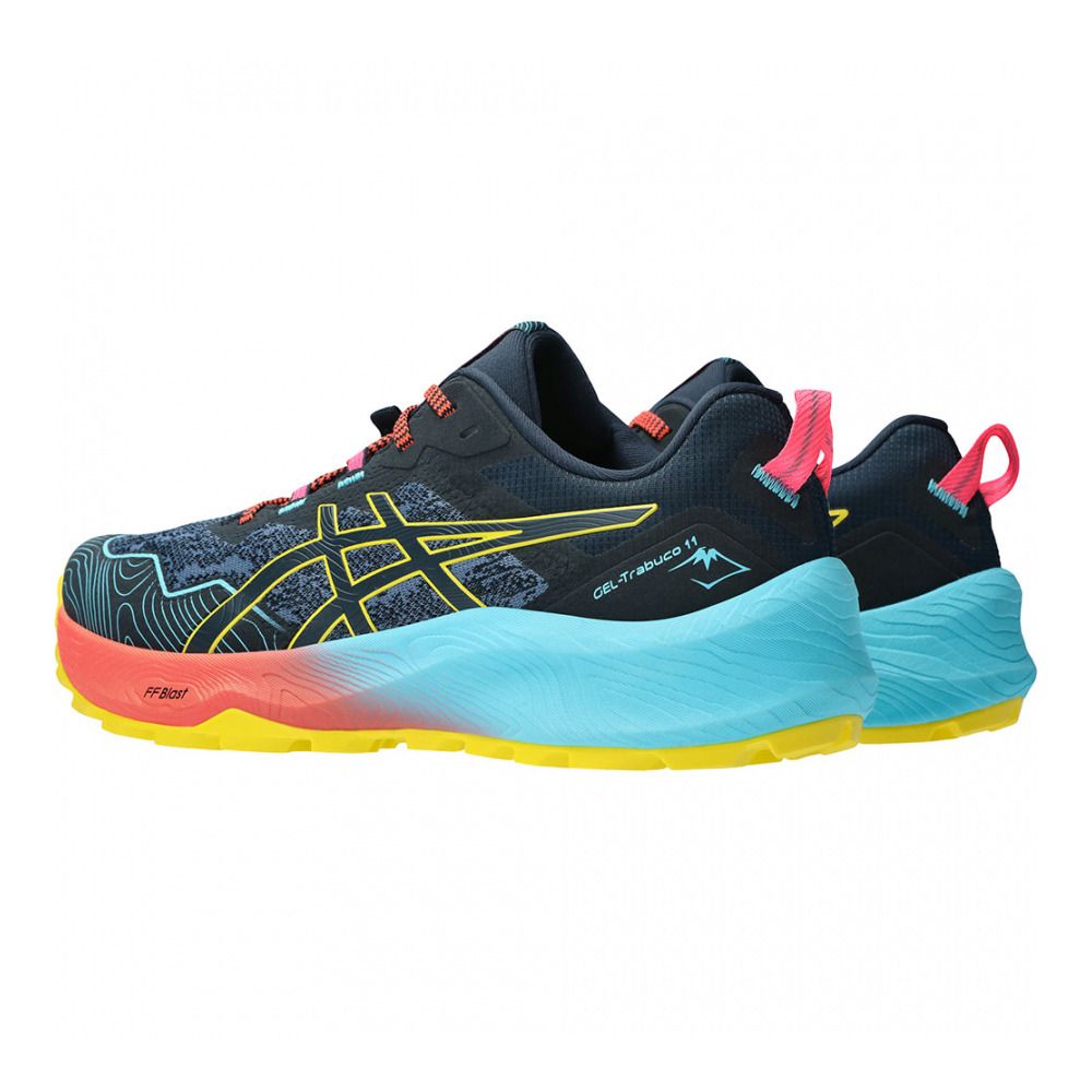 Asics GEL-TRABUCO 11 - Chaussures trail Homme french blue/vibrant yellow