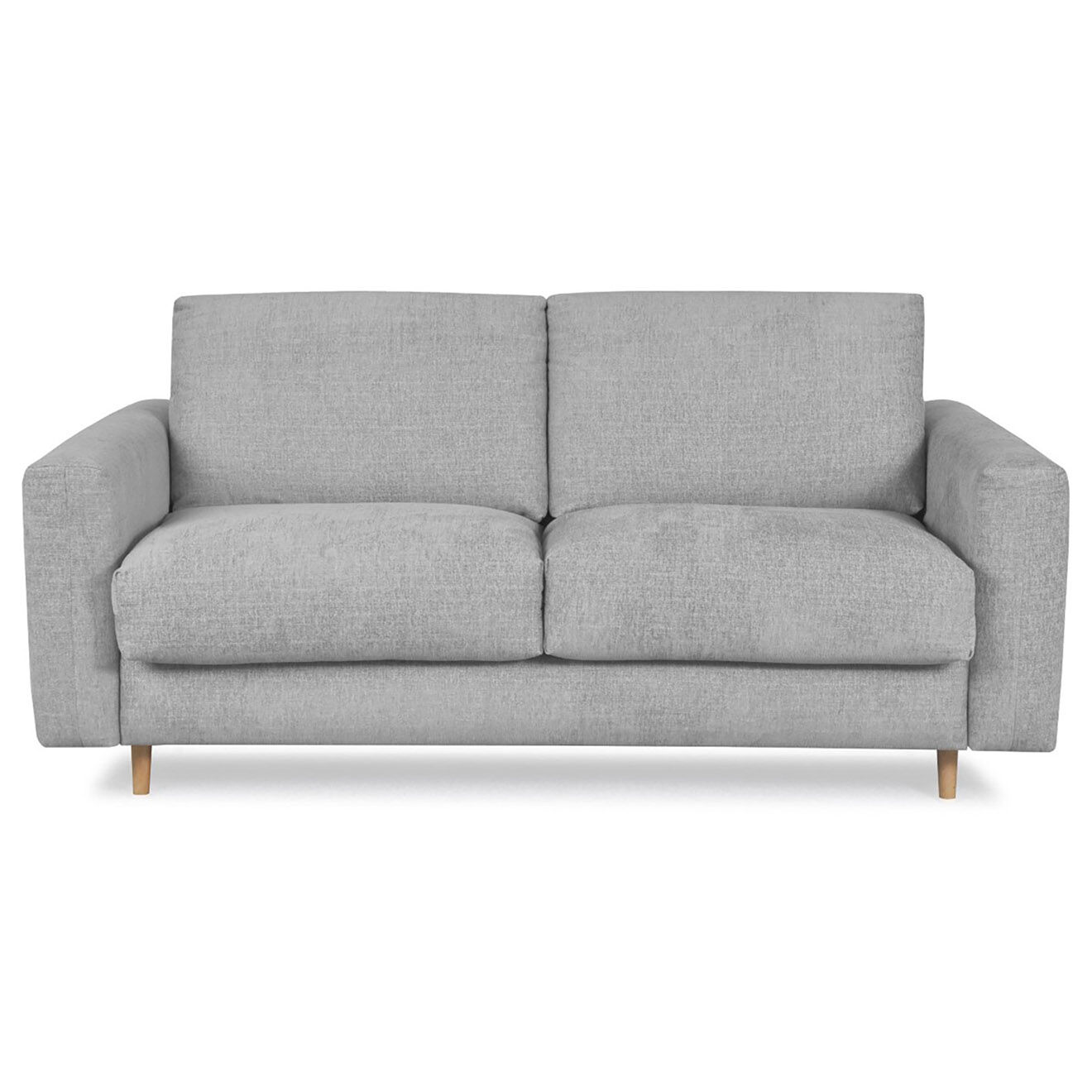 Bobochic Canapé convertible cocoone express gris clair - 220x105x98 cm