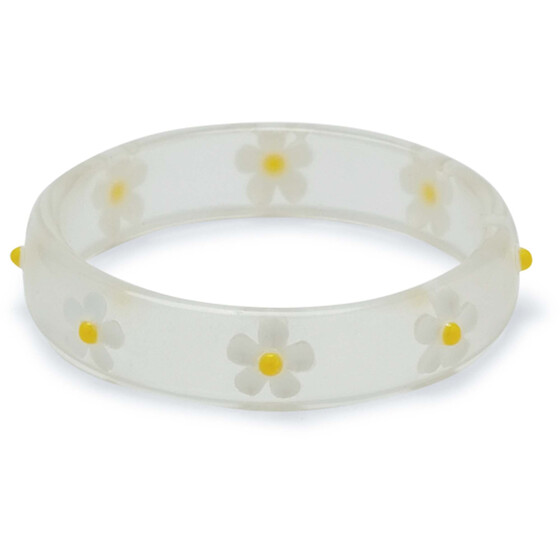 Pura Vida Daisy Ring Clear