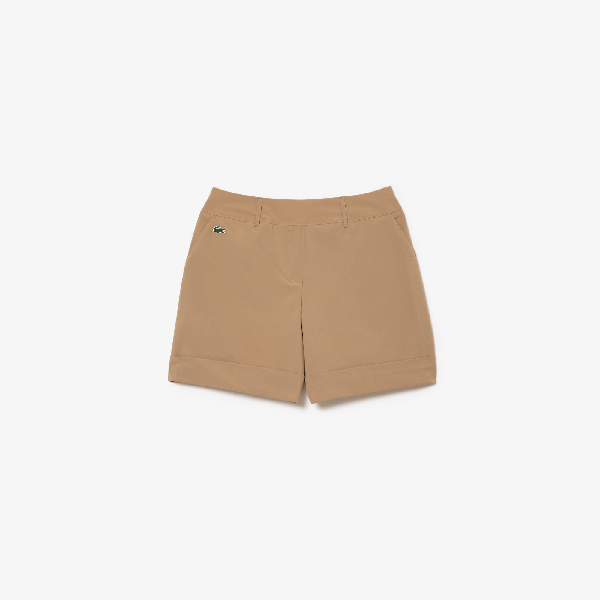 Bermuda femme Golf Lacoste SPORT en taffetas extensible Shorts - Beige - Lacoste - Femme