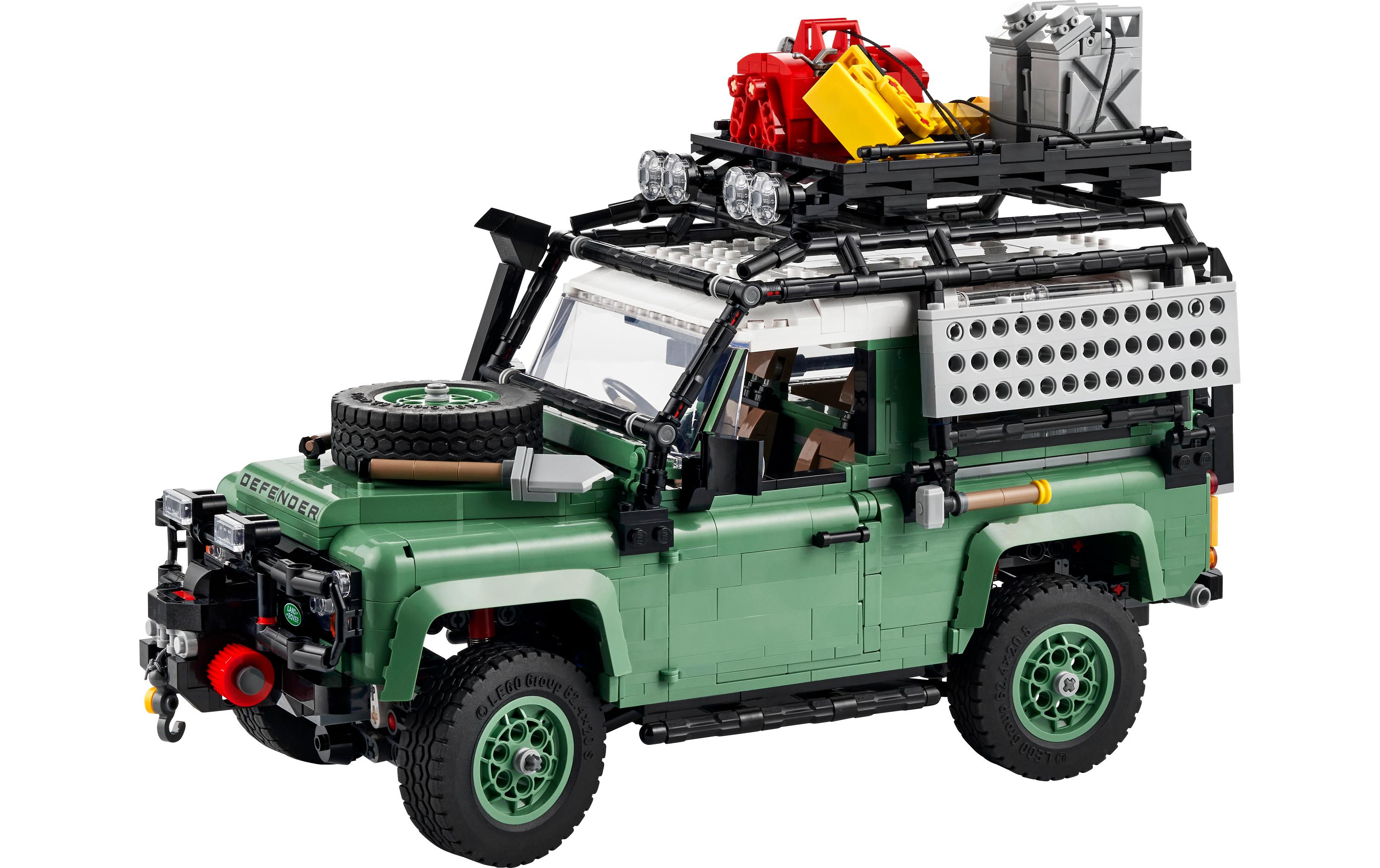 Icons Klassischer Land Rover Defender 90 10317<br>Geländewagen-Bausatz