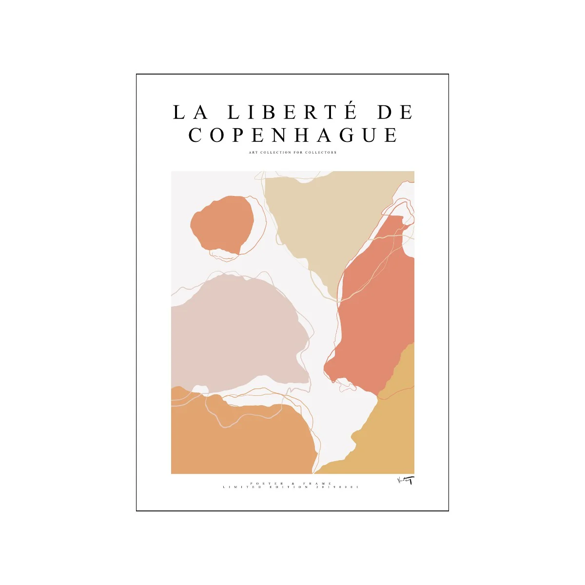 Poster & Frame  Collection plakat, La liberté de copenhague - 2019 001 - A3
