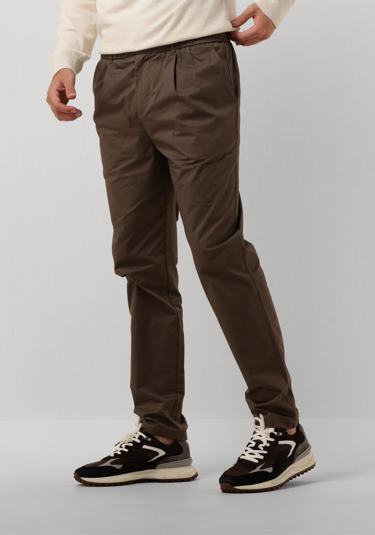 SCOTCH & SODA bruine scotch & soda chino relaxed slim-fit stretch poplin jogger