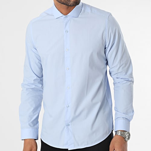 Chemise Manches Longues Bleu Clair