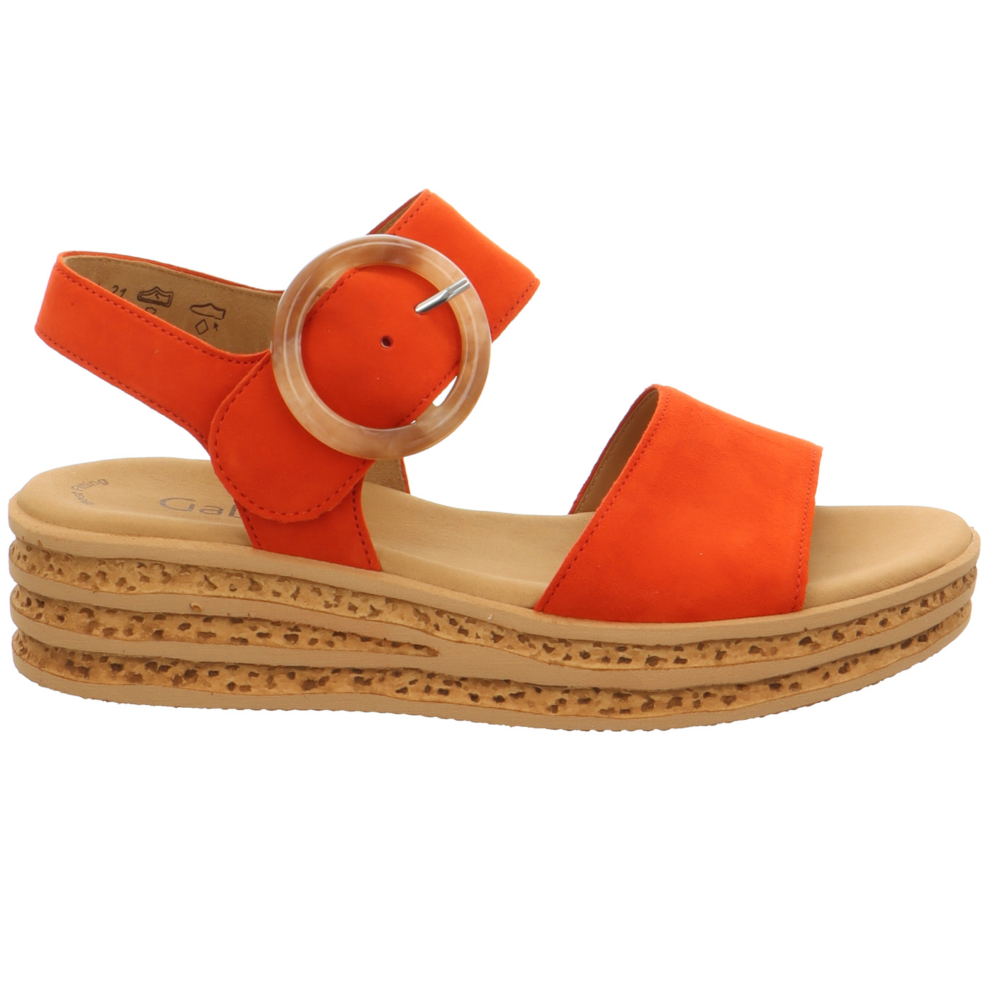 Keilsandale orange