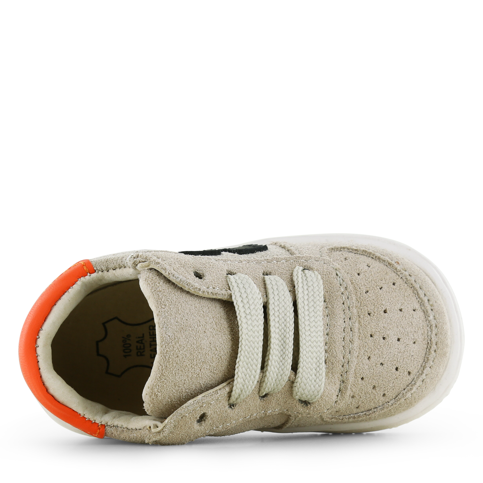 Shoesme beige sneakertje Microfiber leer, Suède | Jongens schoenen