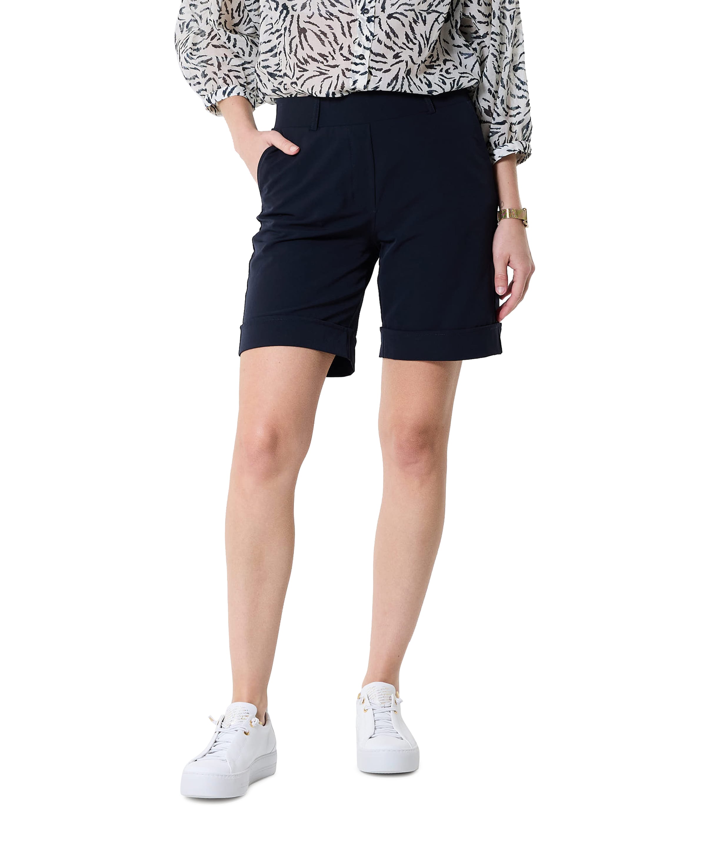 &Co Woman PHILIS TRAVEL korte broek blauw