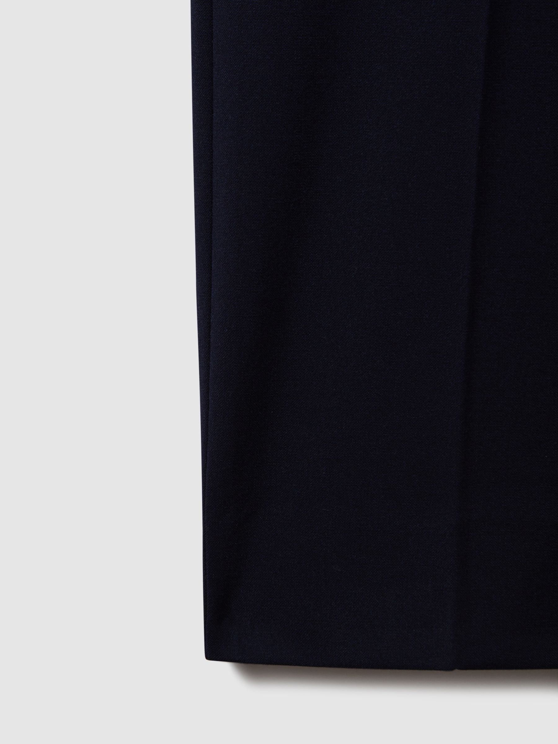 Marineblauw - Reiss Found stretchy slim fit broeken met trekkoord