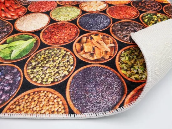 Tapis de cuisine 50x80 cm Polyester Kitch Misir
