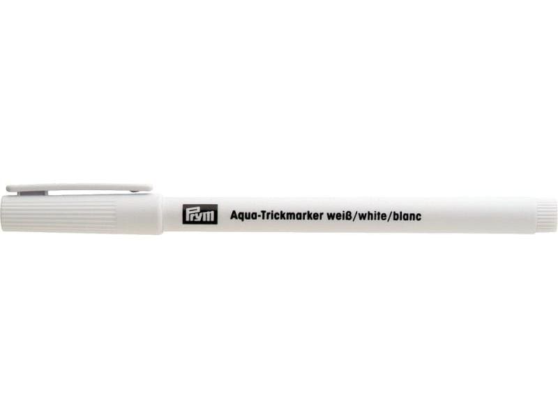 Prym Trick-Marker Aqua Wasserlöslich, Weiss Faserschreiber für das Anzeichnen von Markierungen