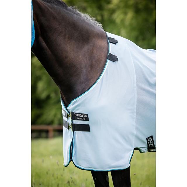 Vliegendeken Horseware Amigo Bug Rug Lichtblauw-zwart