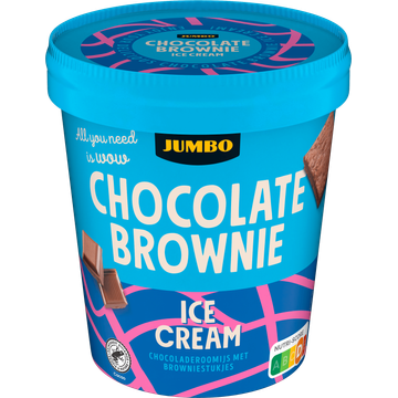 Jumbo Chocolade Brownie IJs 500 ml