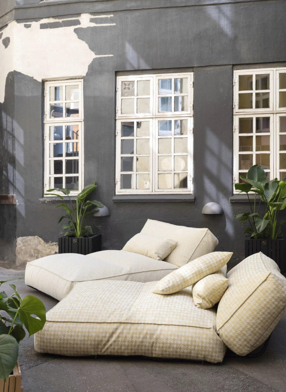 Blomus Stay kussen 30x70 bouclé Sand