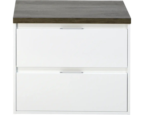 Sanox Porto wastafelmeubel, BxHxD 70 x 59 x 50 cm, frontkleur wit hoogglans