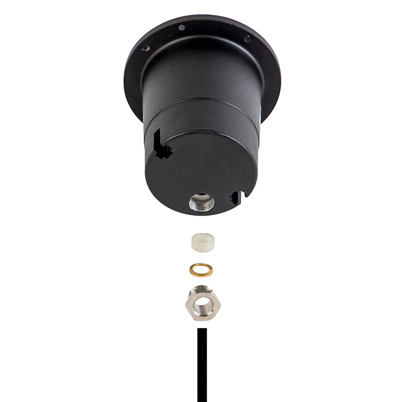 QAZQA Set van 6 buiten grondspots staal 11cm IP67 - Basic Round