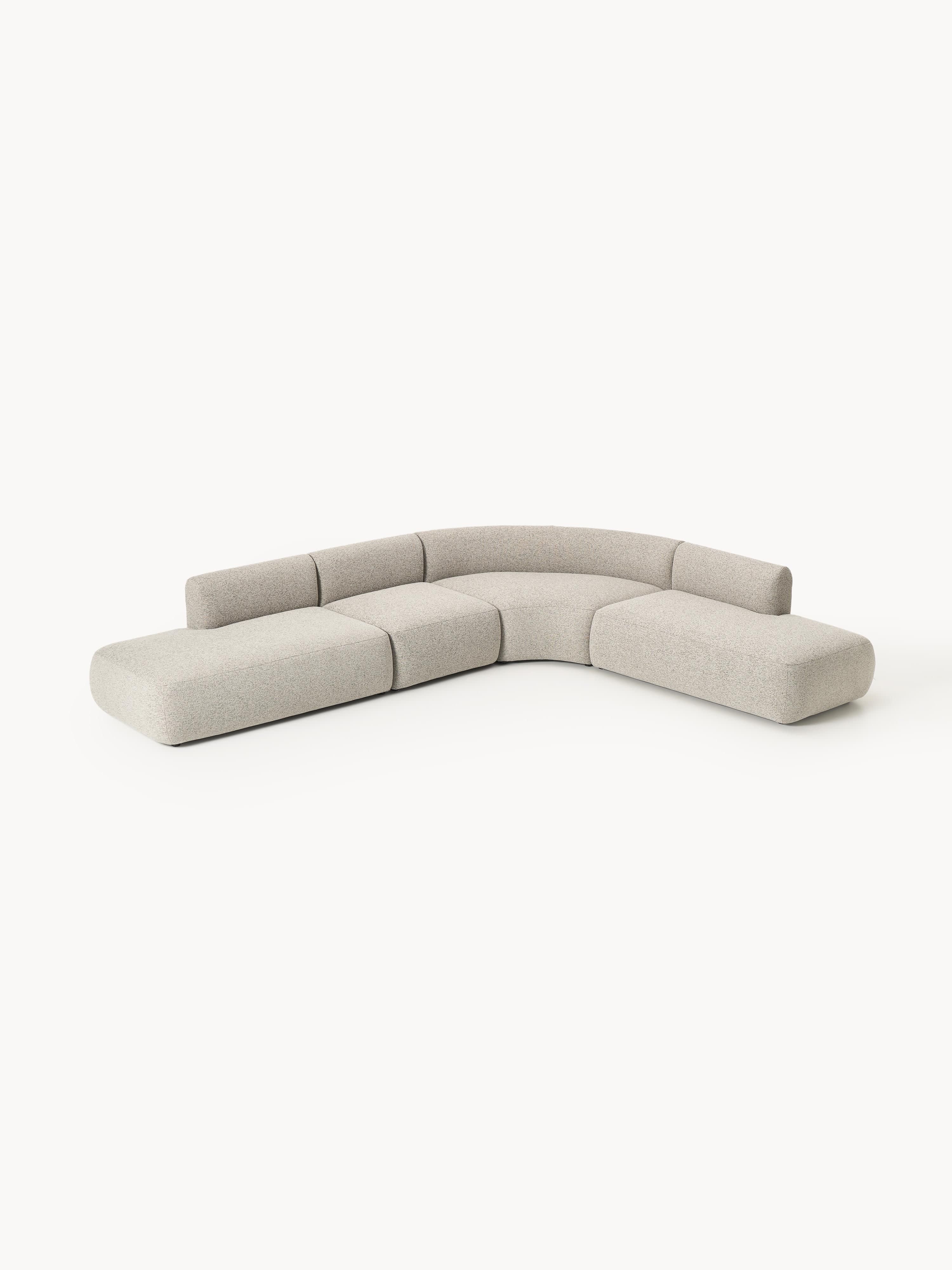 Modulaire bouclé hoekbank Sofia (4-zits)