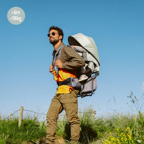 Porte-bébé de randonnée Moov & Hike - Vert Sauge - BABYMOOV
